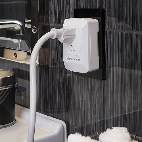 Miniatura 8 de Protector de sobretensión para 1 enchufe, de la marca CyberPower, 100 W, 900 J 1 enchufe NA