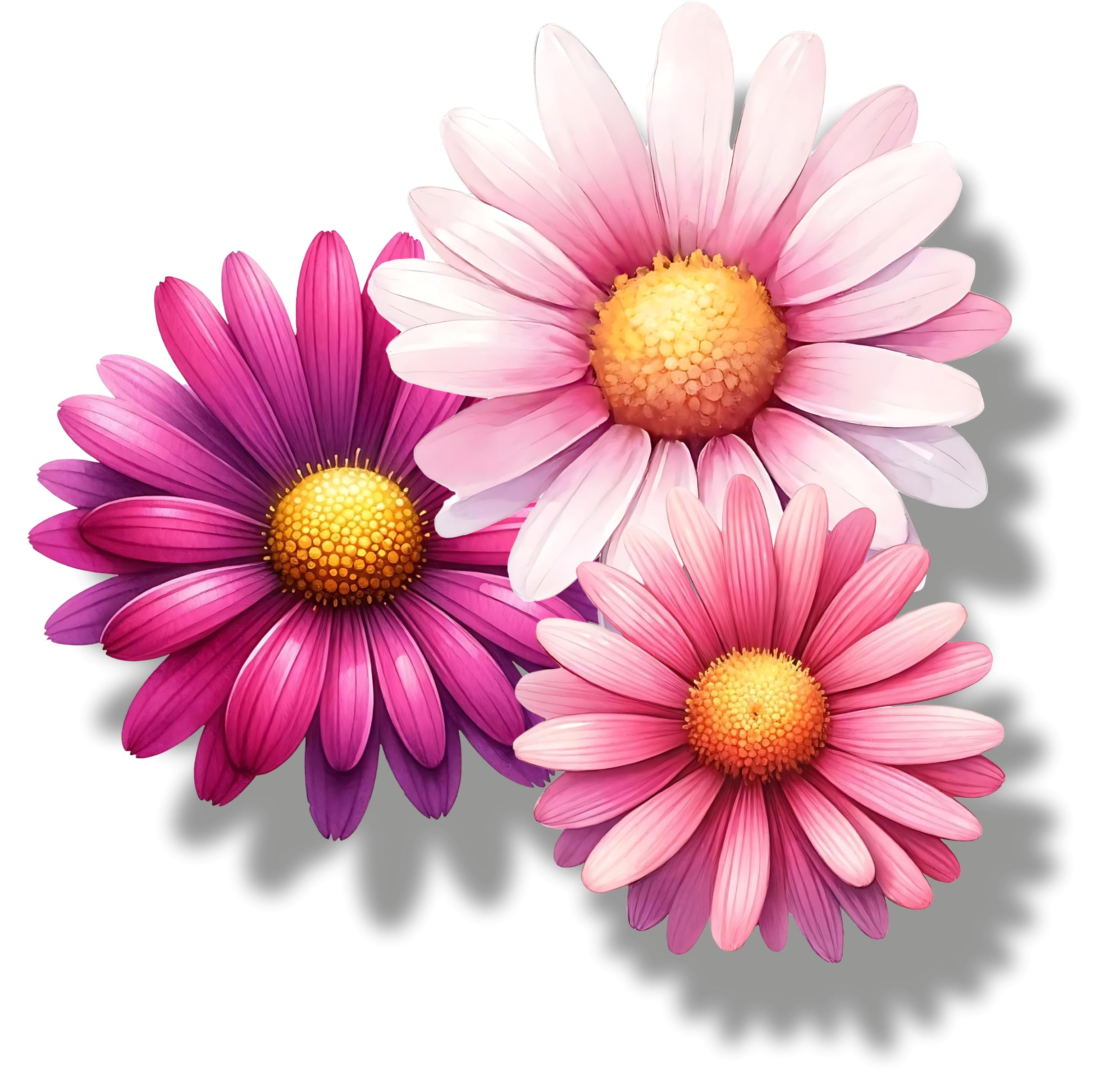 x9 Colourful Daisy Flower Vinyl Sticker, Floral Decal Cover up Marks, Multi-Purpose Ideal for Bin, Car, Laptop, Bike, Wall, Dustbin. Camper Van & More. Weatherproof & Vibrant. (Colourful Daisy) — view 15