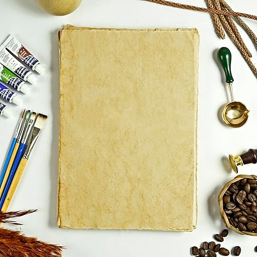 Miniatura 8 de Papel de acuarela  Papel de acuarela de arte mixto  5.29 ozm de algodón virgen grueso con borde deckle hecho a mano, 50 hojas (9.5 x 6.5 pulgadas,