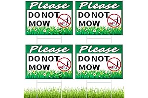Soaoo Do Not Mow Sign - No Mow May Yard Sign