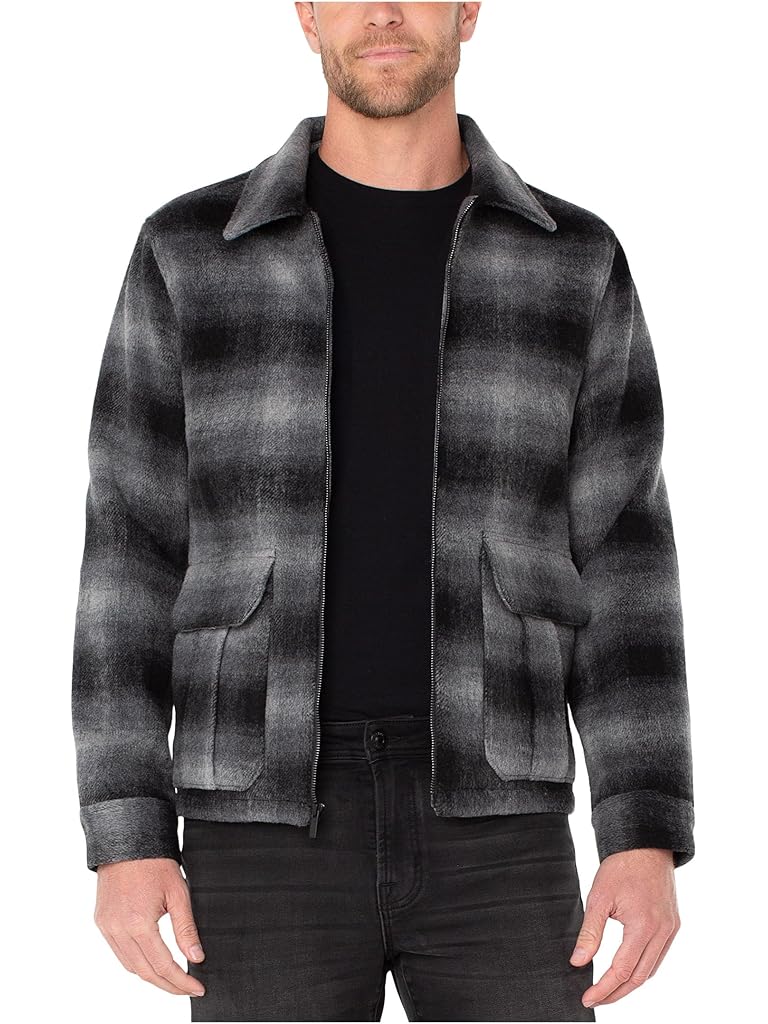 Multi Liverpool Los Angeles Long Sleeve Plaid Zip Jacket