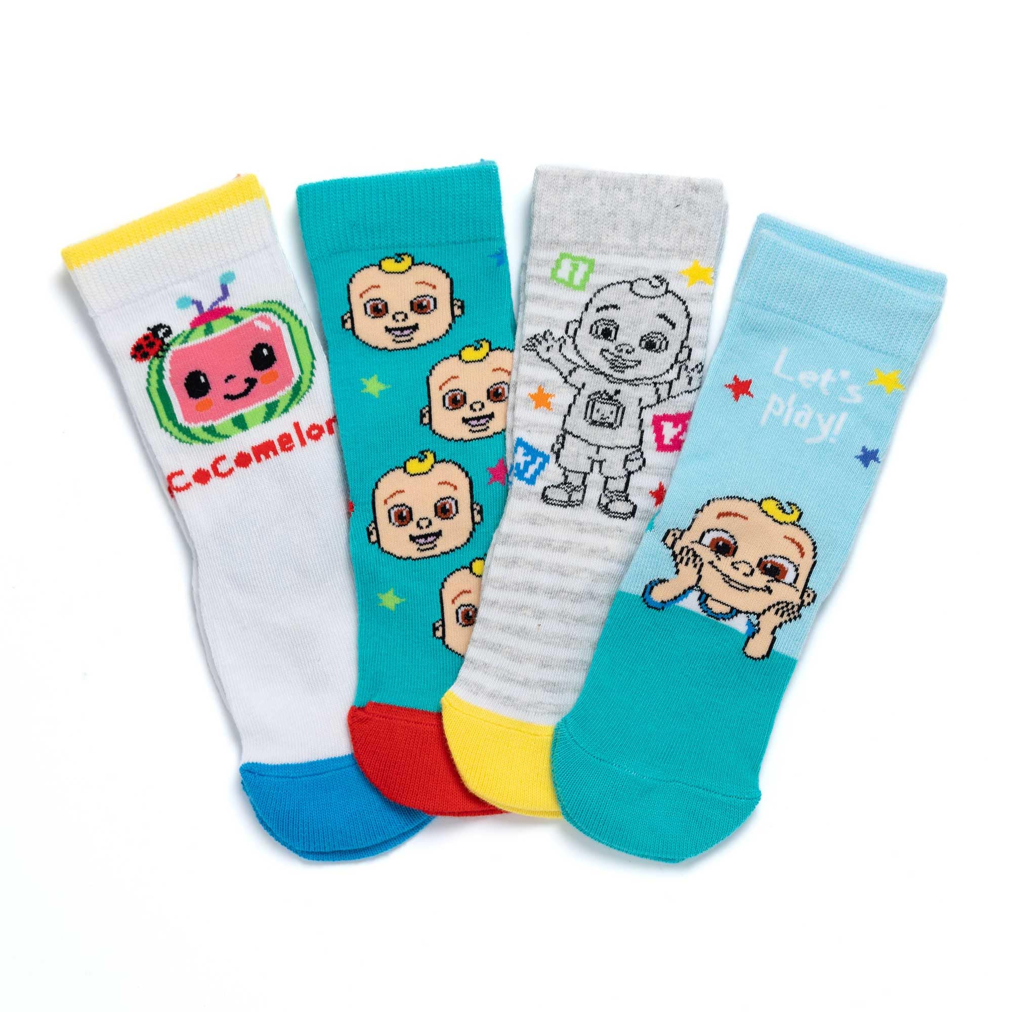 CoComelonSocks | Pack of 4 Pairs | Unisex Kids Socks