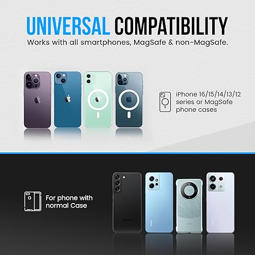 Miniatura 5 de Magnetic Phone Holder for Gym with Dual-Sided N52 Super Magnets, Strong Magnetic Phone Mount for All Phones, Attaches to Metal Surfaces, Portable