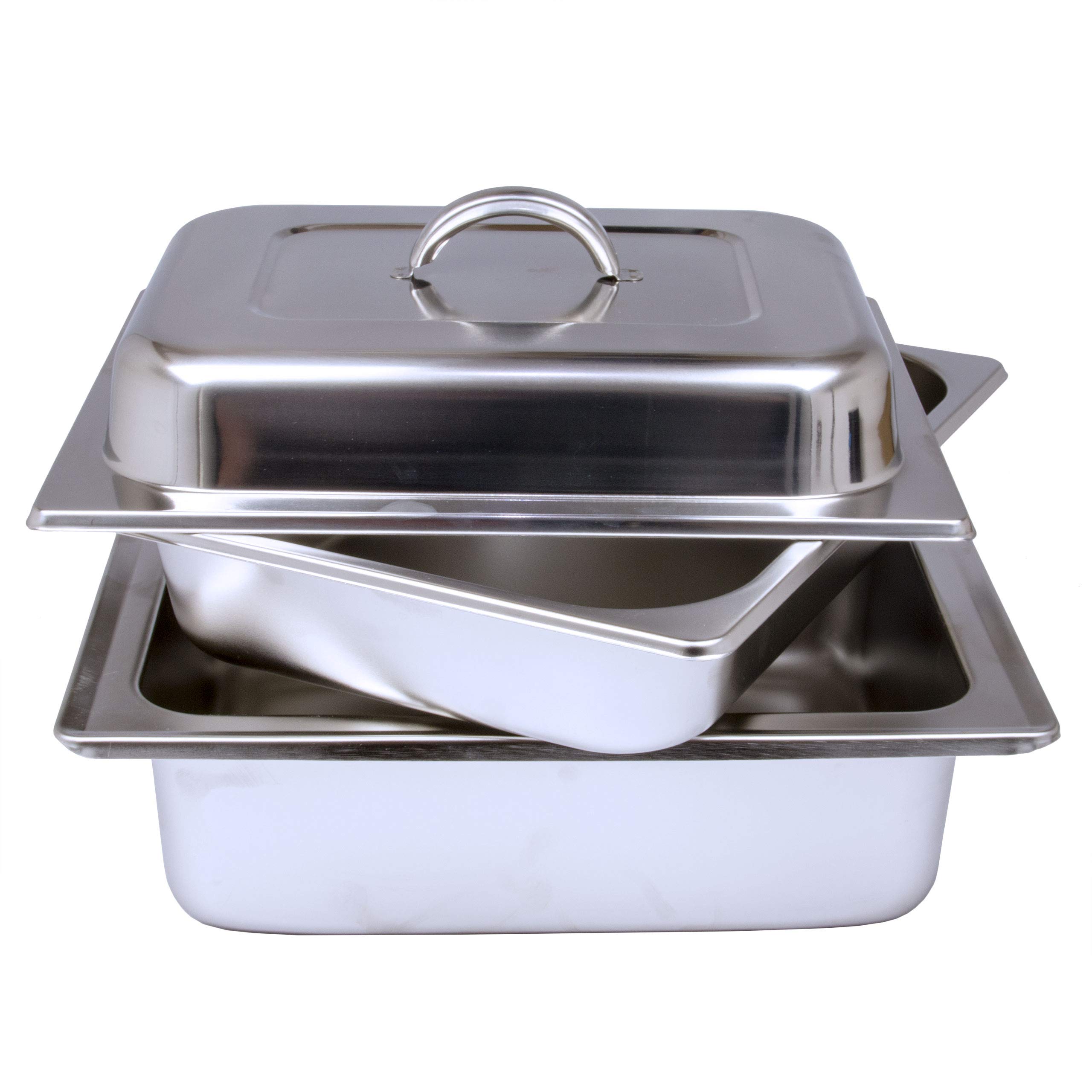 Edelstahl Speisenwärmer 1/2 Warmhaltebehälter Chafing Dish 4,0 Liter
