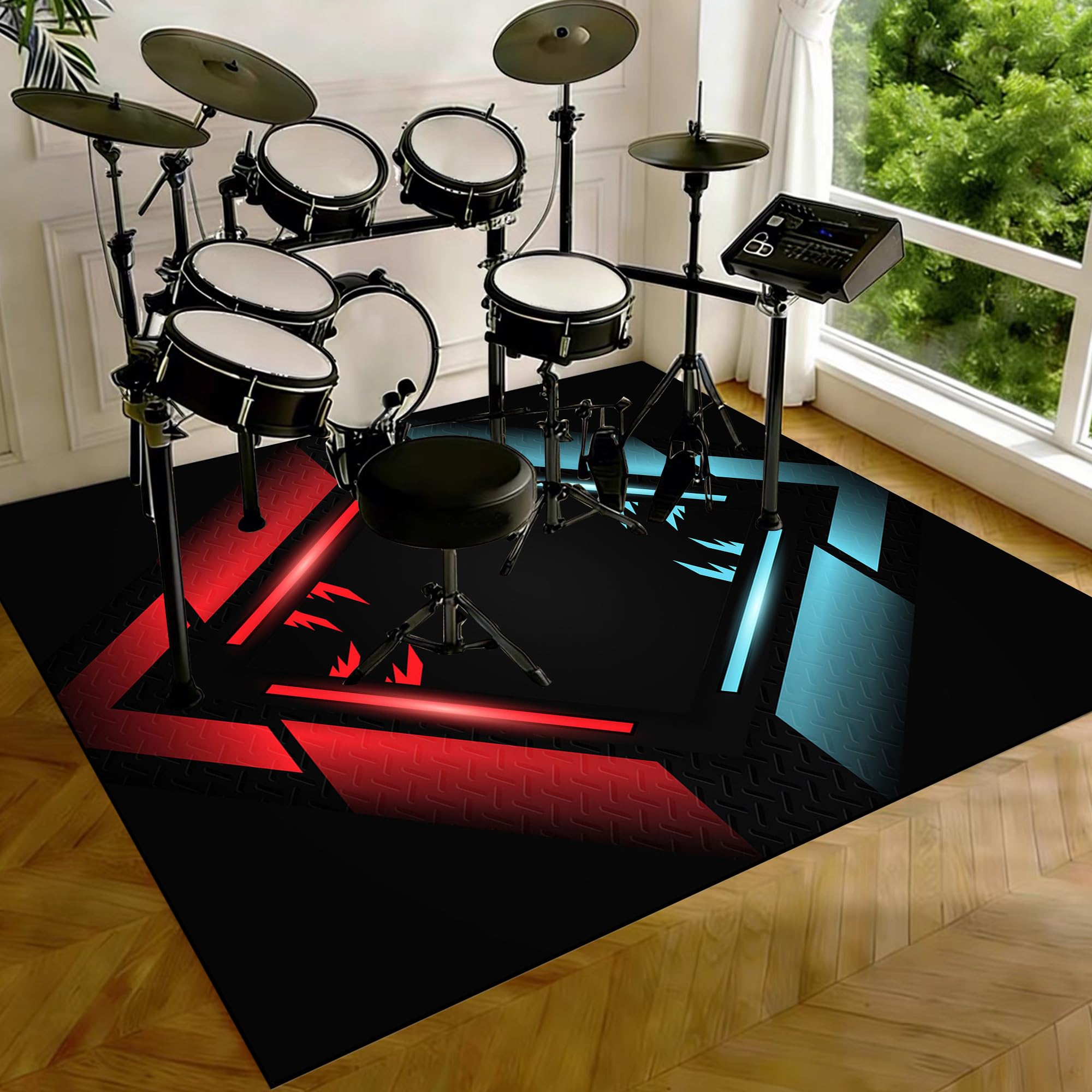 Tapis de tambour insonorisé 200x180 cm pour stopper la glisse