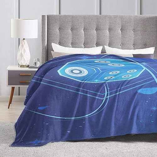 Miniatura 5 de Genshin Game Impact Yelan - Manta suave de franela de microfibra de forro polar, para sofá, sala de estar, dormitorio, cálida y ligera para niños y