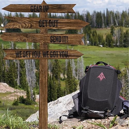 Miniatura 8 de Send It Defender - Bolsa de 15 L, MTB, mochila de moto con protector de columna vertebral para hombres y mujeres. Mochila de hidratación con