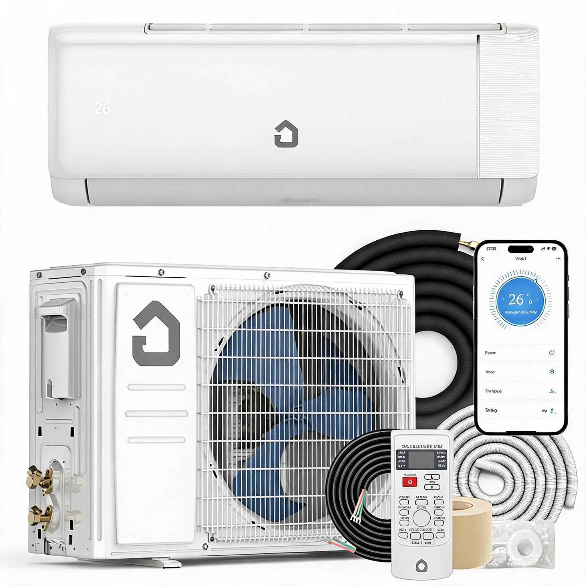 View 1 of *************INCOMPLETE, THIS IS ONLY THE INDOOR UNIT*************
IDEALHOUSE 12000 BTU Mini Split AC & Heat Pump