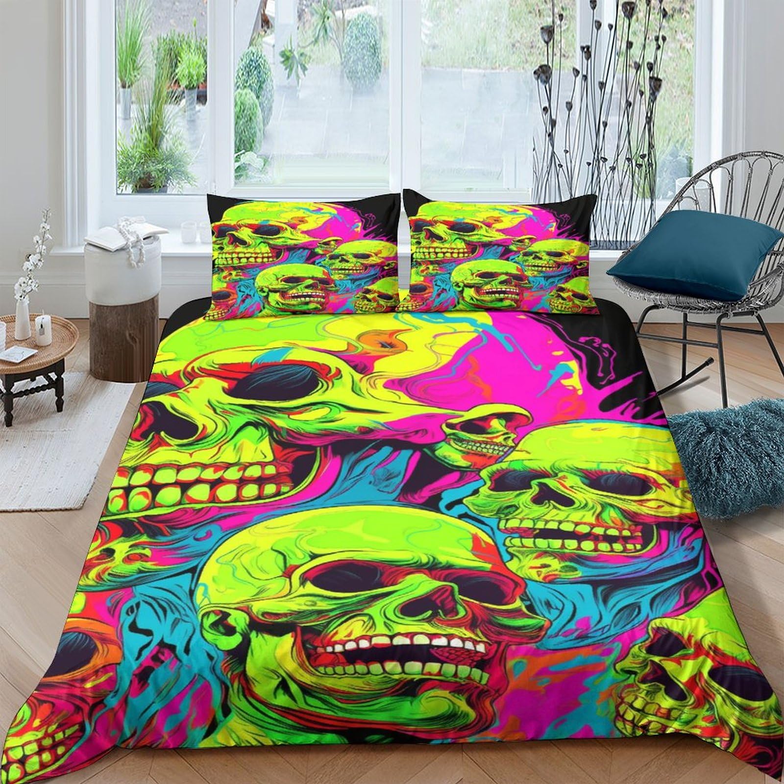 Literie squelette 3D en microfibre premium de taille king 220x240cm durable