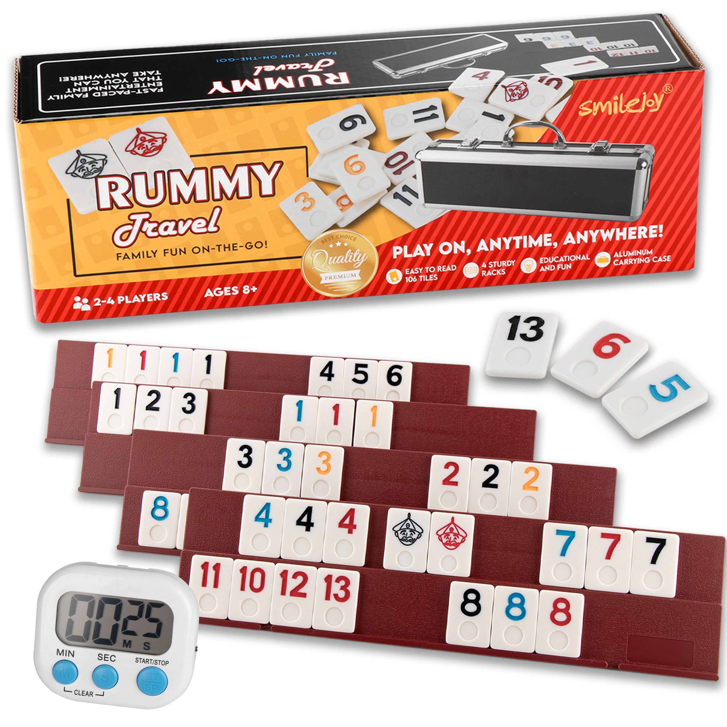 _ Rumy   Amazon.com: Smilejoy Rummy Cube Game Four Players Edition, Deluxe