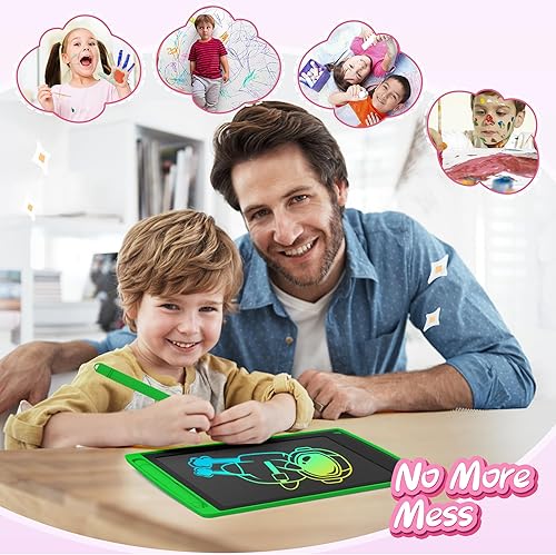 Miniatura 8 de LEYAOYAO Paquete de 2 tabletas de escritura LCD de 8.5 pulgadas con 2 bolsas, tableta de dibujo colorida para niños, almohadillas de dibujo