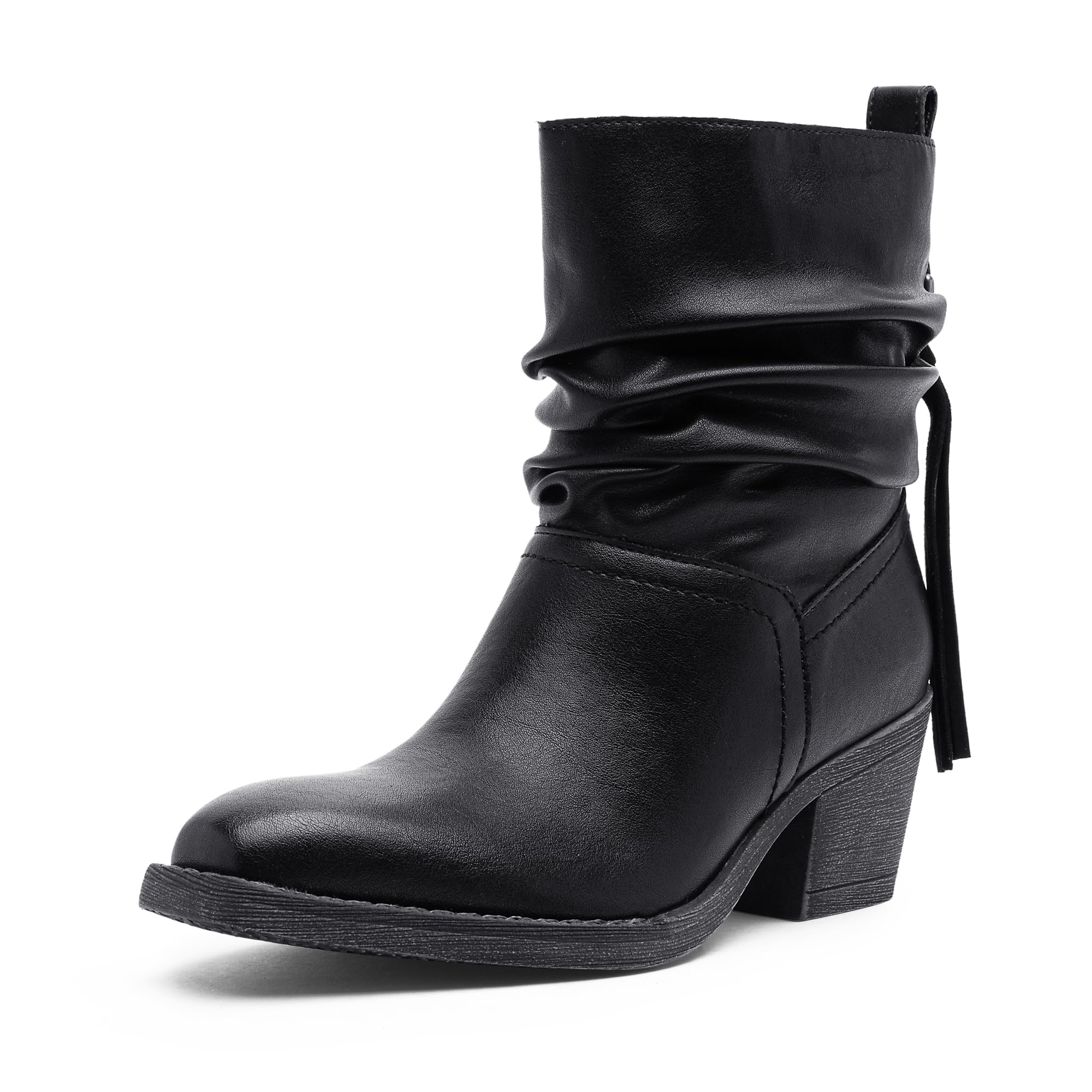 Jeossy Womens Slouchy Ankle Boots