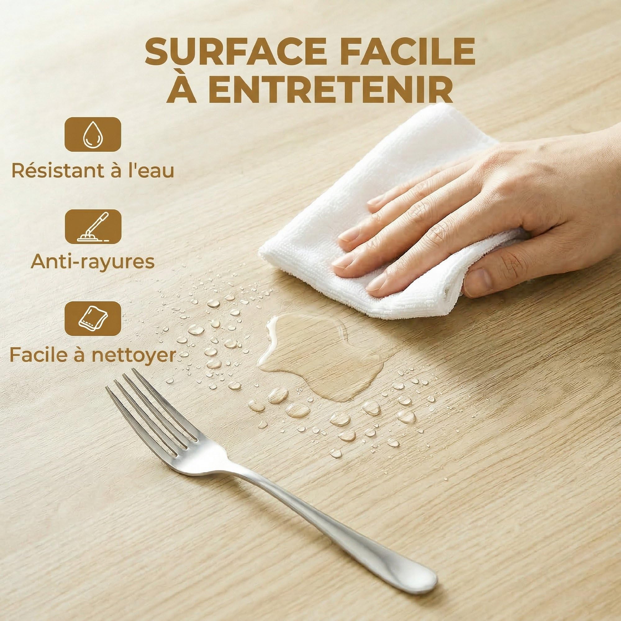 HOMCOM Table à Manger Pliante Ronde 2-6 Personnes Ø110x76 cm Bois Naturel | Table de Cuisine, Plateau Rabattable, Pieds Croisés en Acier, pour Petits Espaces, Salle à Manger