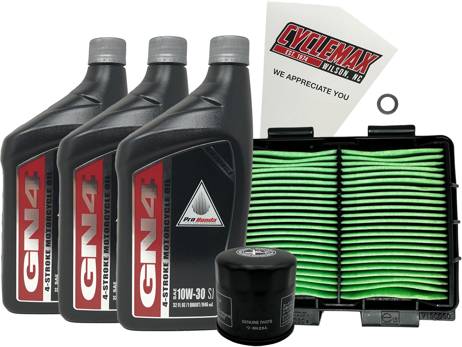 CYCLEMAX 10W-30 Tune-Up Kit Compatible with 2017-2025 Honda CMX 500 CMX500 Rebel 500