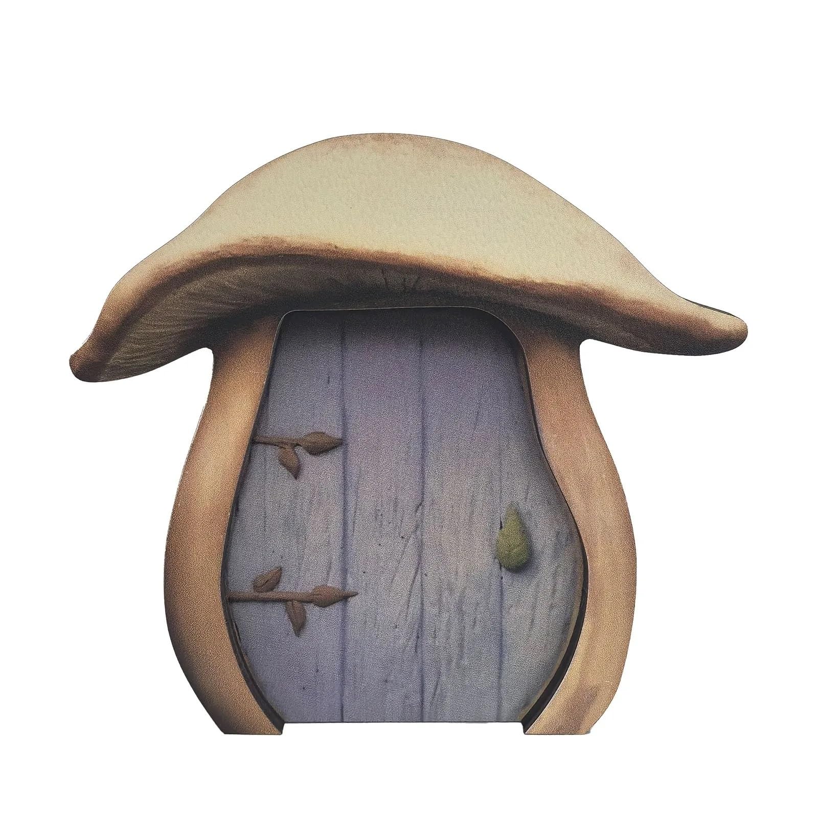 Diyouke Miniature Elf Fairy Door - Charming Decorative Resin Art Sculpture for Home, Garden, and Holiday Decor(Color 1)