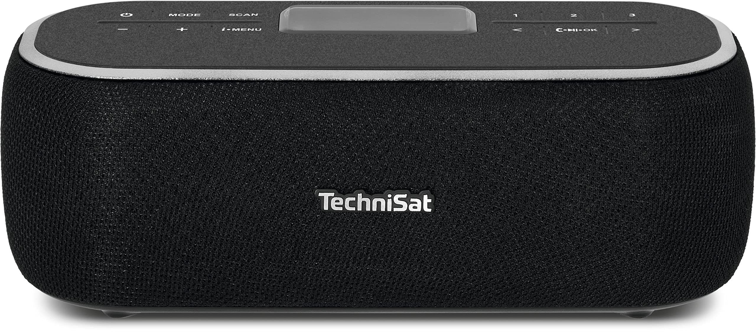 TechniSat DIGITRADIO BT 1 - altoparlante Bluetooth portatile con radio digitale DAB+ (FM, orologio, sveglia, LCD, funzione vivavoce, AUX, pulsanti di selezione diretta, batteria ricaricabile, 6W) nero