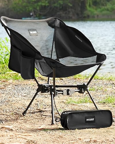 Silla de camping portátil Silla plegable compacta y ligera para adultos, soporta 330 libras Ideal para mochileros, senderismo, pesca, playa,