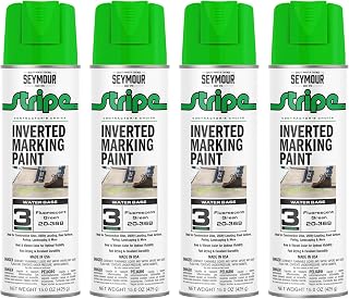 20-368 Seymour Stripe 3-Series Inverted Ground Marking Paint, Florescent Green net 15oz. (Pack of 4)