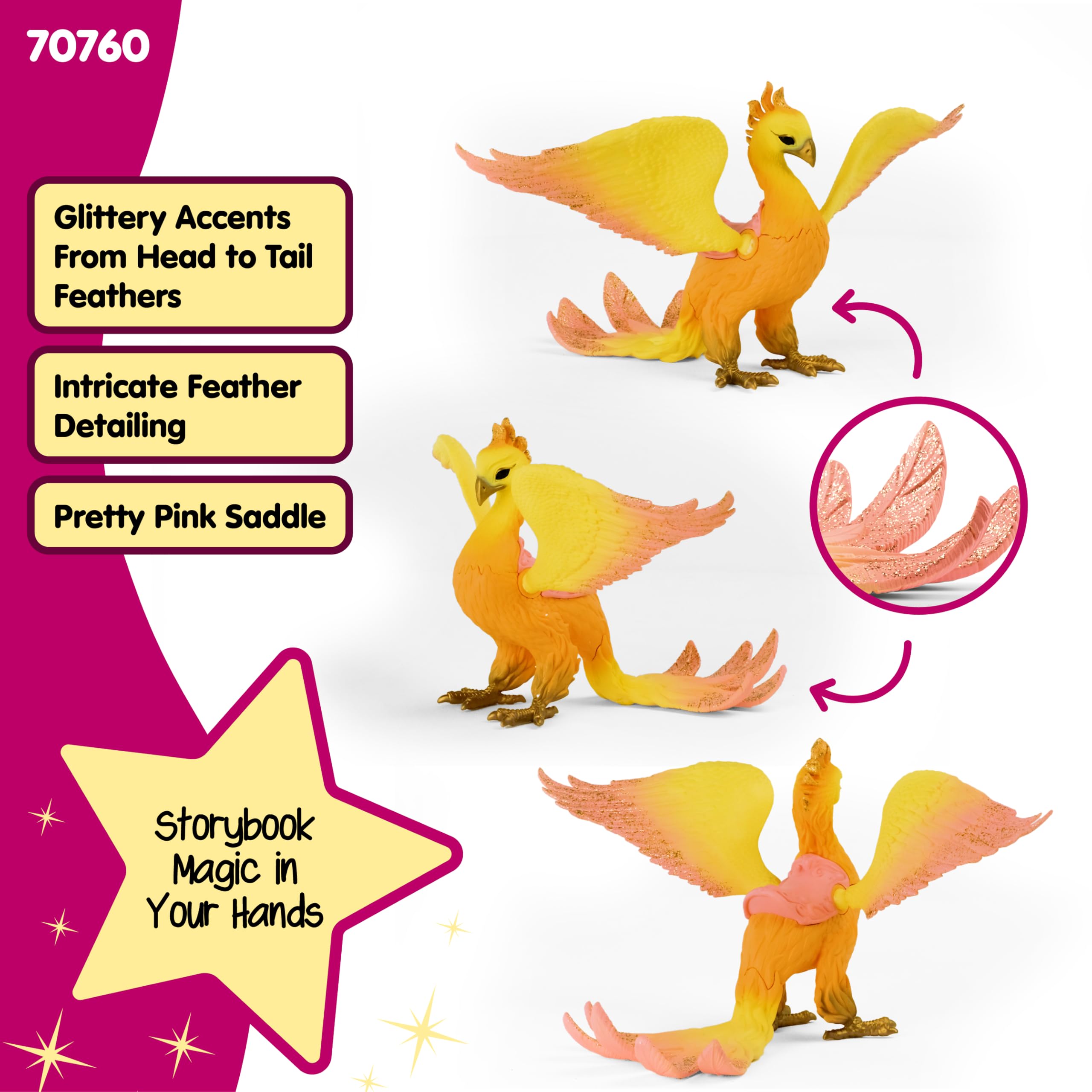 Figurine Phéonix - Figurine De Dragon Réaliste Avec Ailes Mobiles Et Détails Artistiques - Cadeau Pour Enfants à Prix