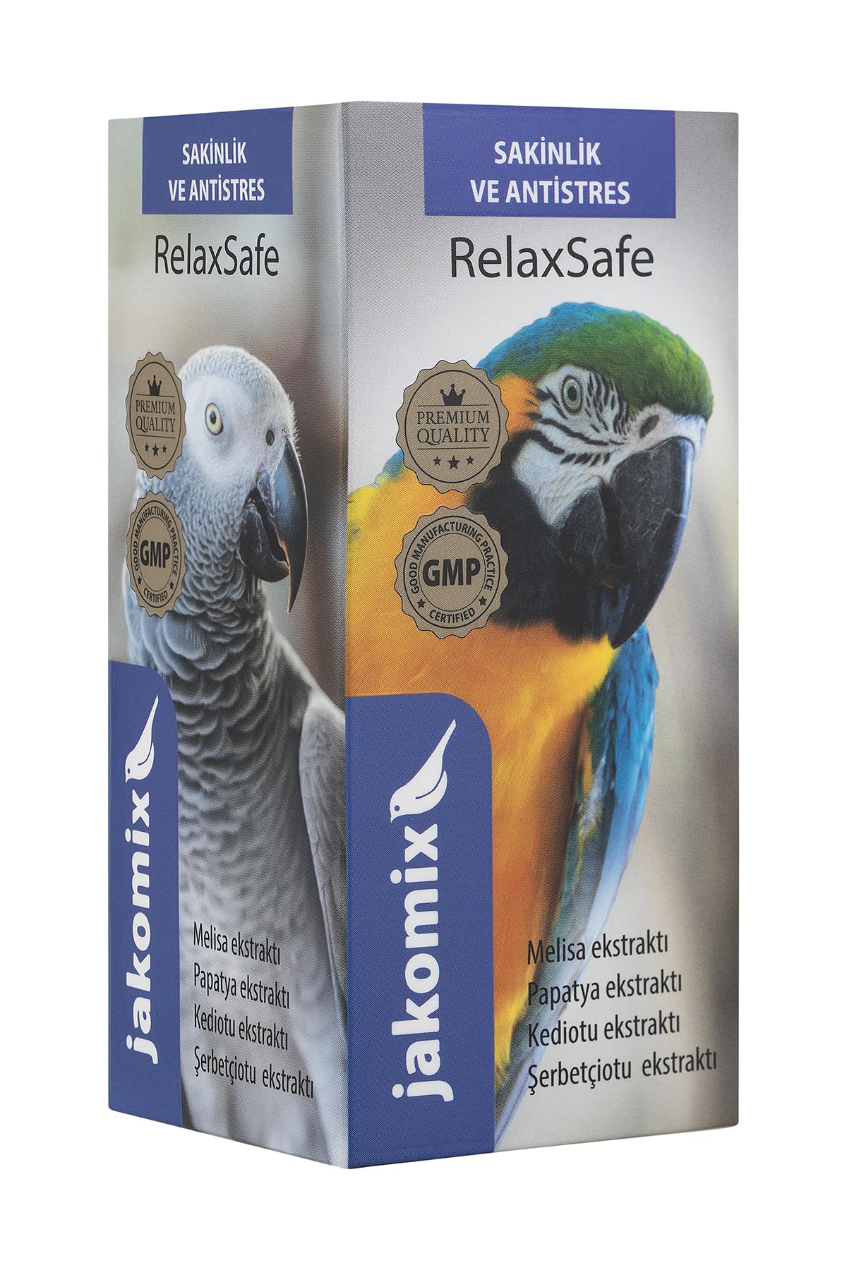 RelaxSafe 30 ml, Stres Desteği, Papağan, Muhabbet Kuşu, Kanarya ve Tüm Kafes Kuşları için