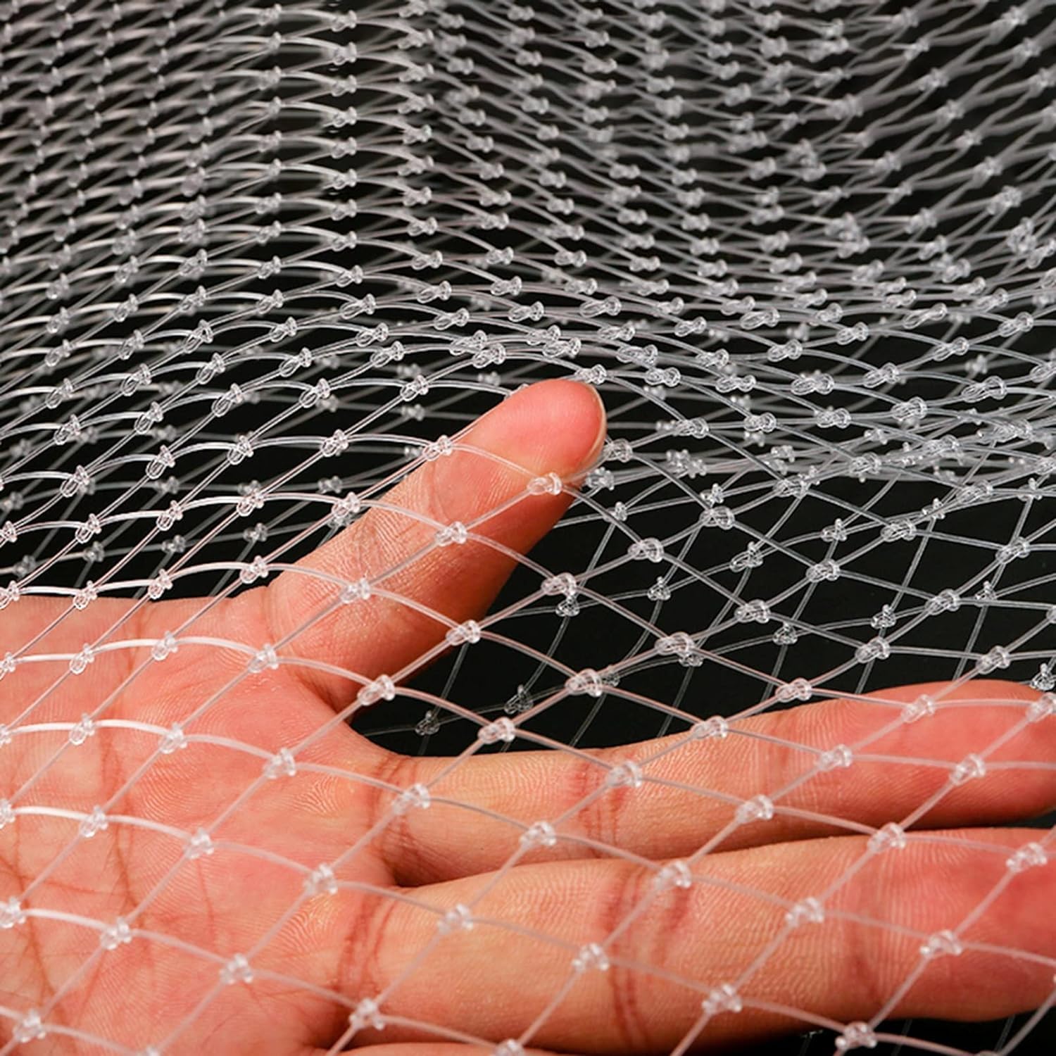 Genérico Malla De Nailon para Pájaros, Recortable Y Resistente A Los Desgarros, con Una Malla De 2 Cm, Adecuada para Proteger árboles Frutales Y Hortalizas (White 15x10 m / 49x33 ft)