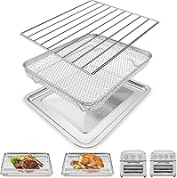 Vista 9 de Accesorios de horno tostador para freidora de aire Cuisinart TOA-28 AFR-25 Tostadora de horno de convección de freidora de aire, bandeja de horno