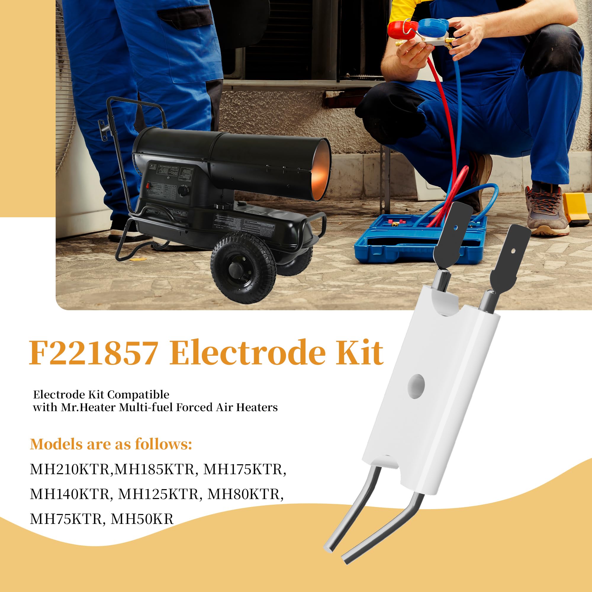 heater8枚セット Amazon.com: F221857 Electrode Kit Compatible With Mr Hea-ter