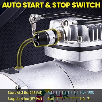 OPHIR 3L Air Tank Kit for Airbrush Compressor