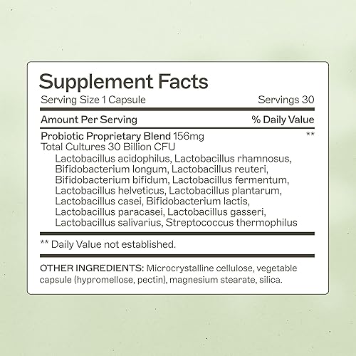 Miniatura 2 de Dr Amy Myers Best Probiótics 30000 millones de CFU por cápsula - para mujeres y hombres - Potente combinación de cepas aprobadas por el médico -