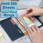 60 Pcs 1 Anneaux en métal de pouce, feuille molle & Anneaux de cartes index, Idéal pour l'école, le bureau, l'utilisation à domicile