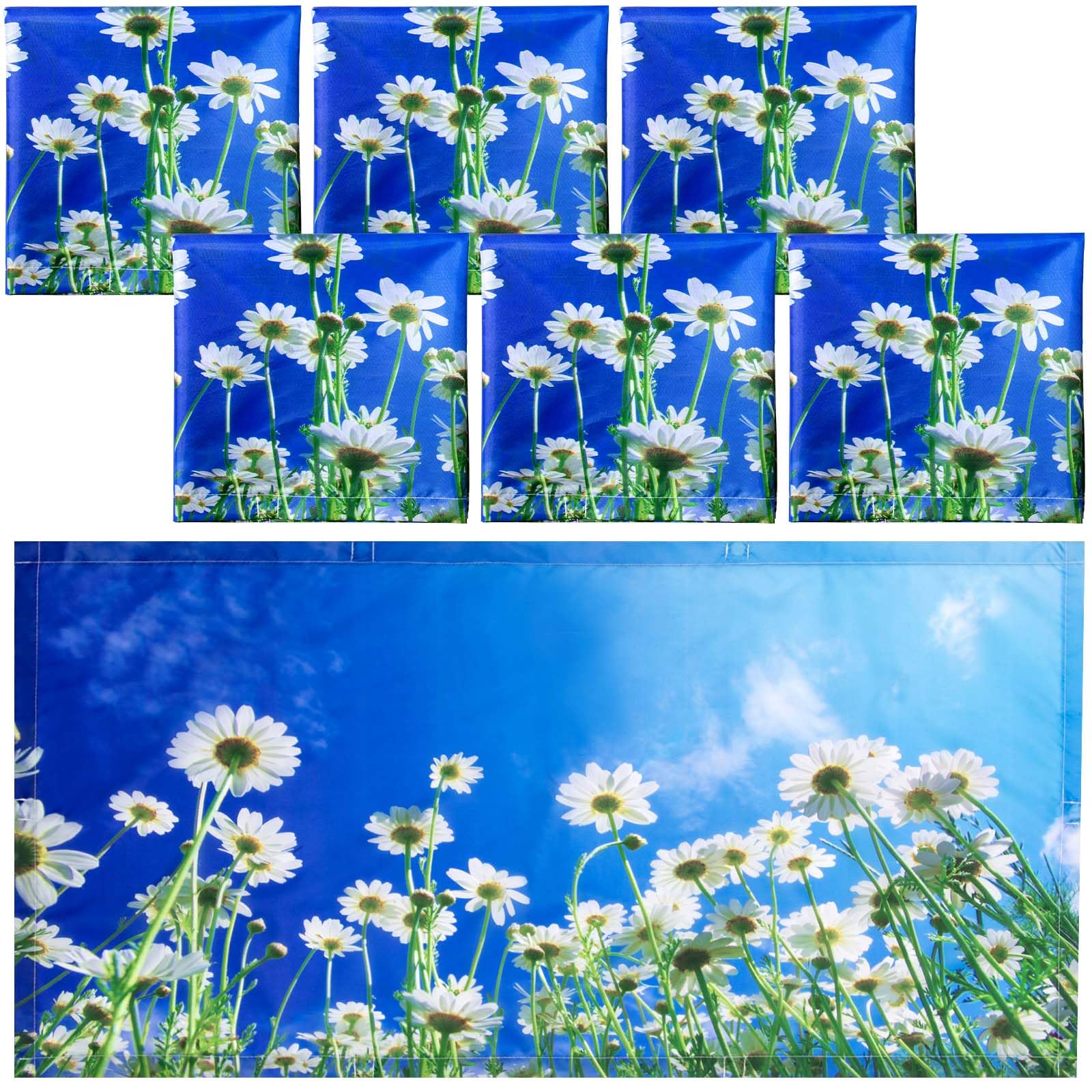 Hortsun 6 Pcs Fluorescent Light Covers - 4 x 2 Feet Magnetic Light Filters, Must Haves for Teacher Supplies, Ceiling Covers for Classroom Fluorescent Shade Hospitals School Office(Chamomile)