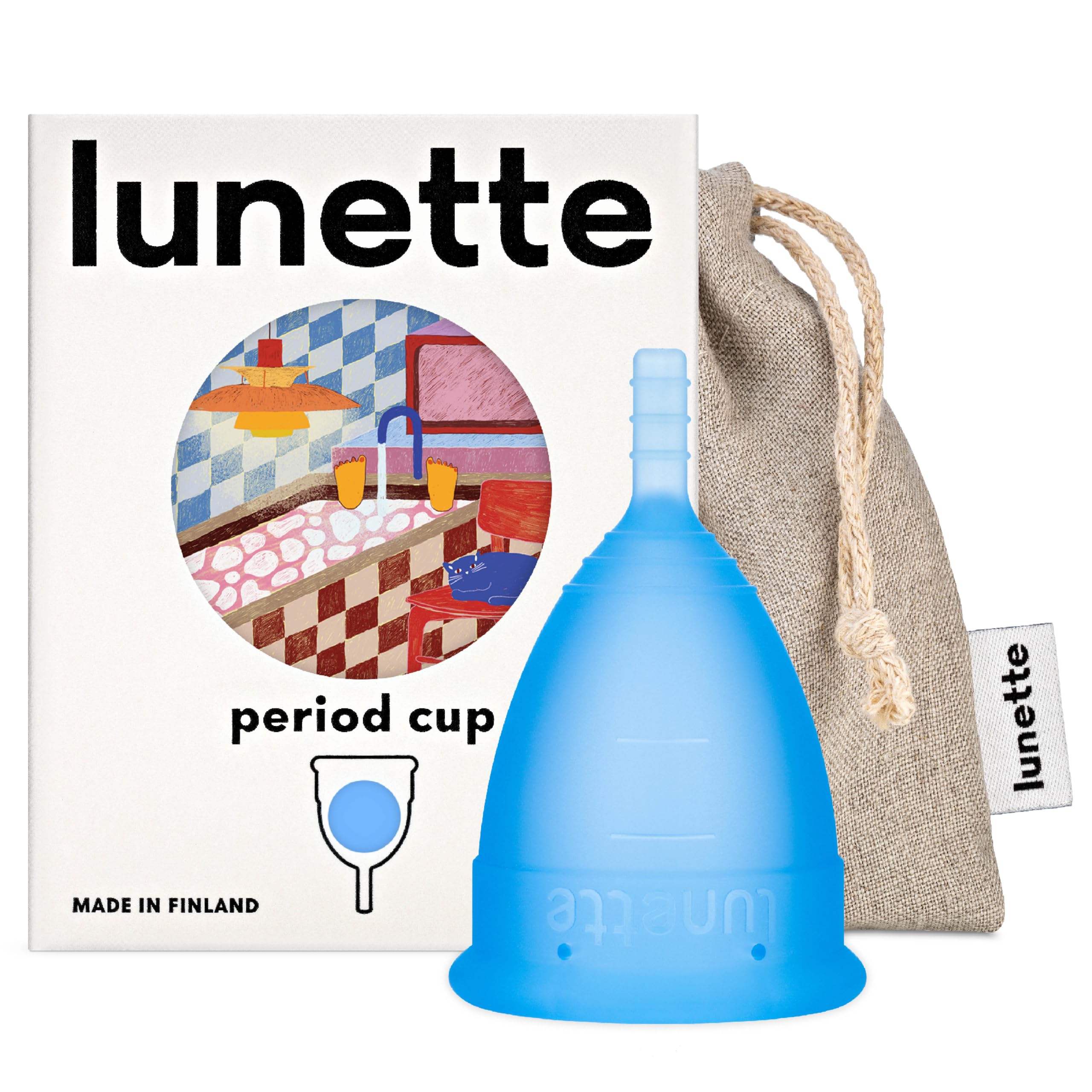 Lunette Menstrual Cup - Reusable Period Cup – Medical-Grade Silicone