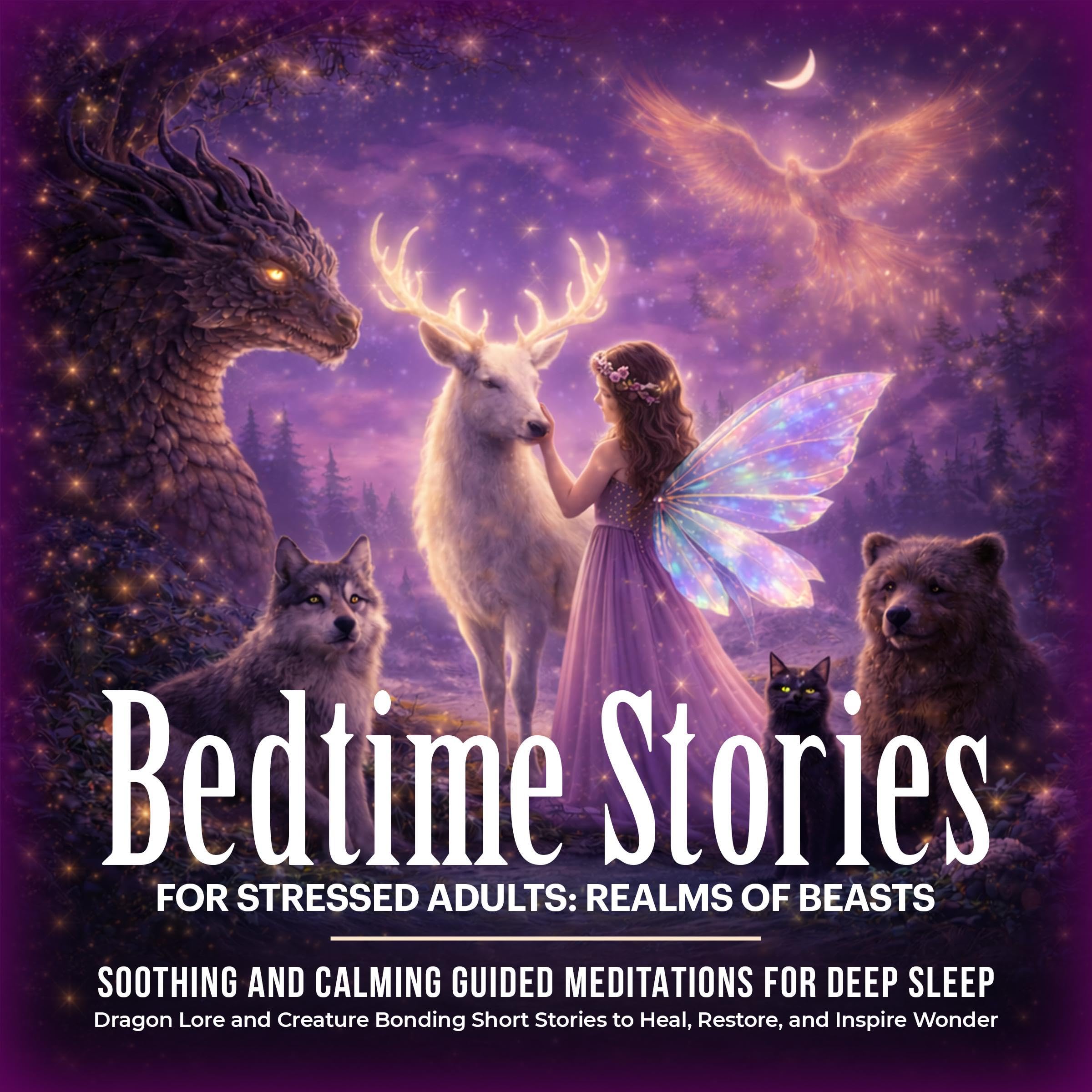 Cover art for Bedtime Stories for Stressed Adults: Realms of Beasts