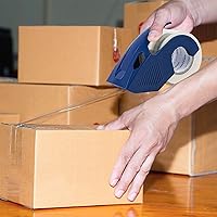 Vista 6 de Yaxa Basics Cinta de embalaje resistente con dispensador para envío, mudanza y almacenamiento, 1.88 pulgadas x 22.2 yardas, paquete de 6, 4.33 x