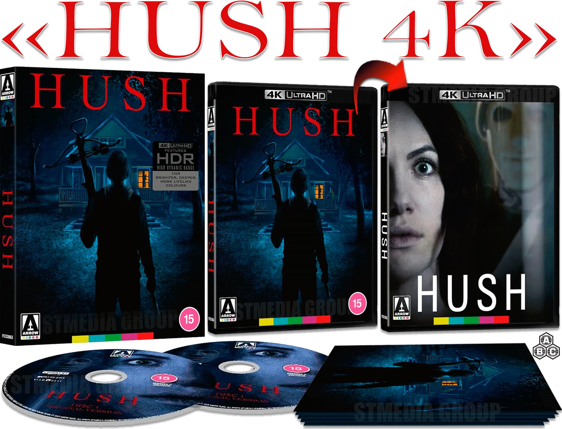 Hush (Limited Edition, Reversible cover) [4K Ultra HD] [Region Free]