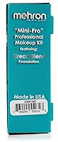 Vista 4 de Kit de maquillaje profesional Mehron Mini-Pro para estudiantes (Medio oscuro/Oscuro)