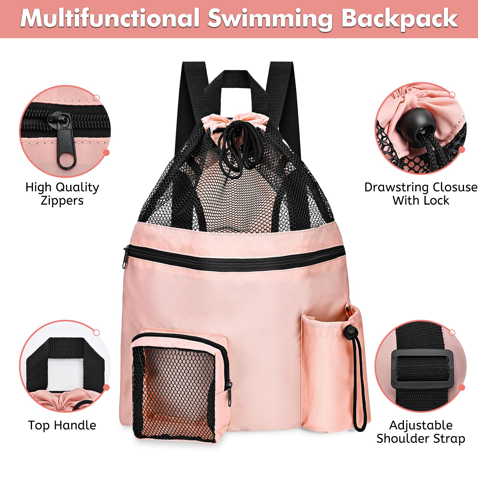 Borsa Piscina E Sport Impermeabile - Multitasca, 3L O 7L, Materiale EVA, Per Nuoto, Palestra, Viaggi