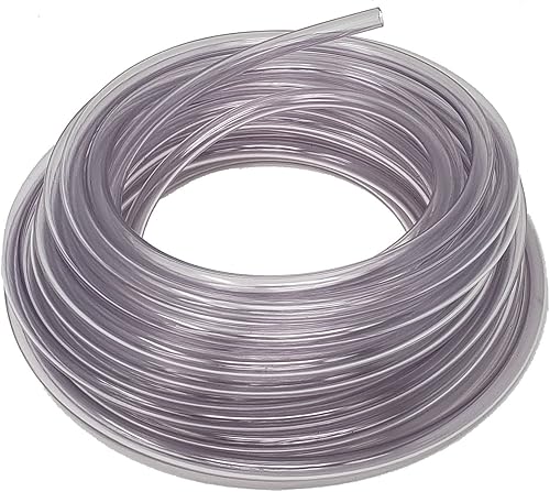 Rollerflex - Tubo de vinilo transparente de grado alimenticio, 14 pulgadas de diámetro interior x 38 pulgadas de diámetro exterior (50 pies)