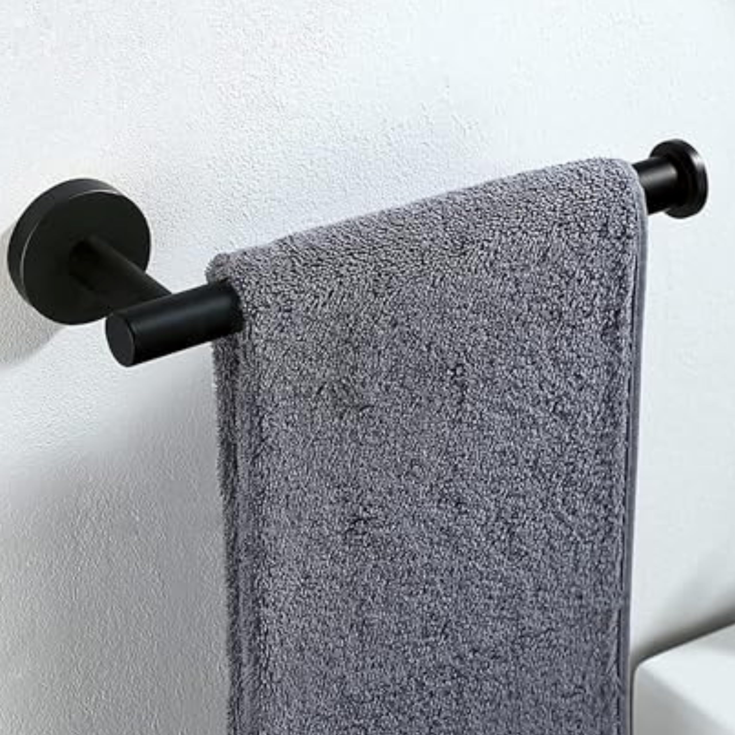 LUXIUR Towel Hanger for Bathroom and Kitchen Accessories Item Holder, 304 Grade Stainless Steel Towel Ring, Napkin Holder for Wash Basin, Matte Black, Pack of 1 (B0C2R328GK) Amazon Price History, Amazon Price Tracker