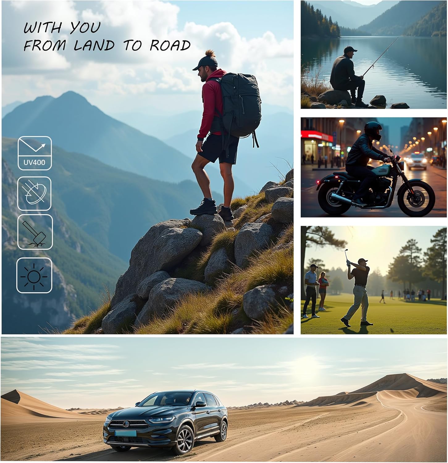 Anti-Fog Safety Motorcycle Riding Sunglasses Foam padded Goggle, Dustproof, Windproof, Hunting, Hiking, Golfing - Image 6