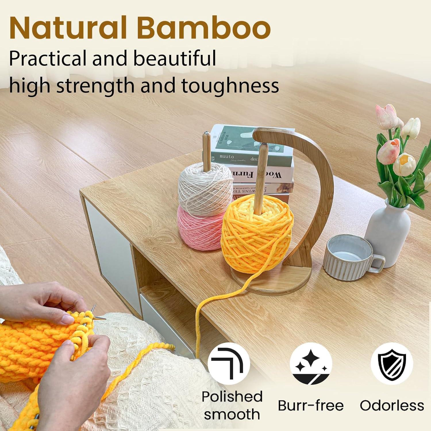 Yarn Winder and Yarn Holder for Crocheting and Knitting