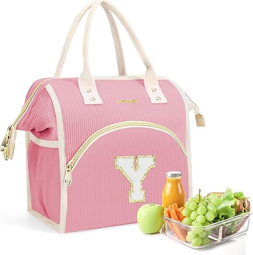 Miniatura 50 de Lonchera térmica reutilizable para mujer, lonchera con iniciales preparatorias, a prueba de fugas, grandes bolsas para el almuerzo para adultos,