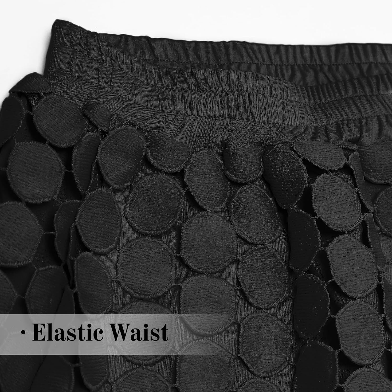 Women's Hollow Out Maxi Skirt Boho Fringe Hem High Waisted Long Skirts for Beach Vacations,Festivals,Date Nights - Image 5