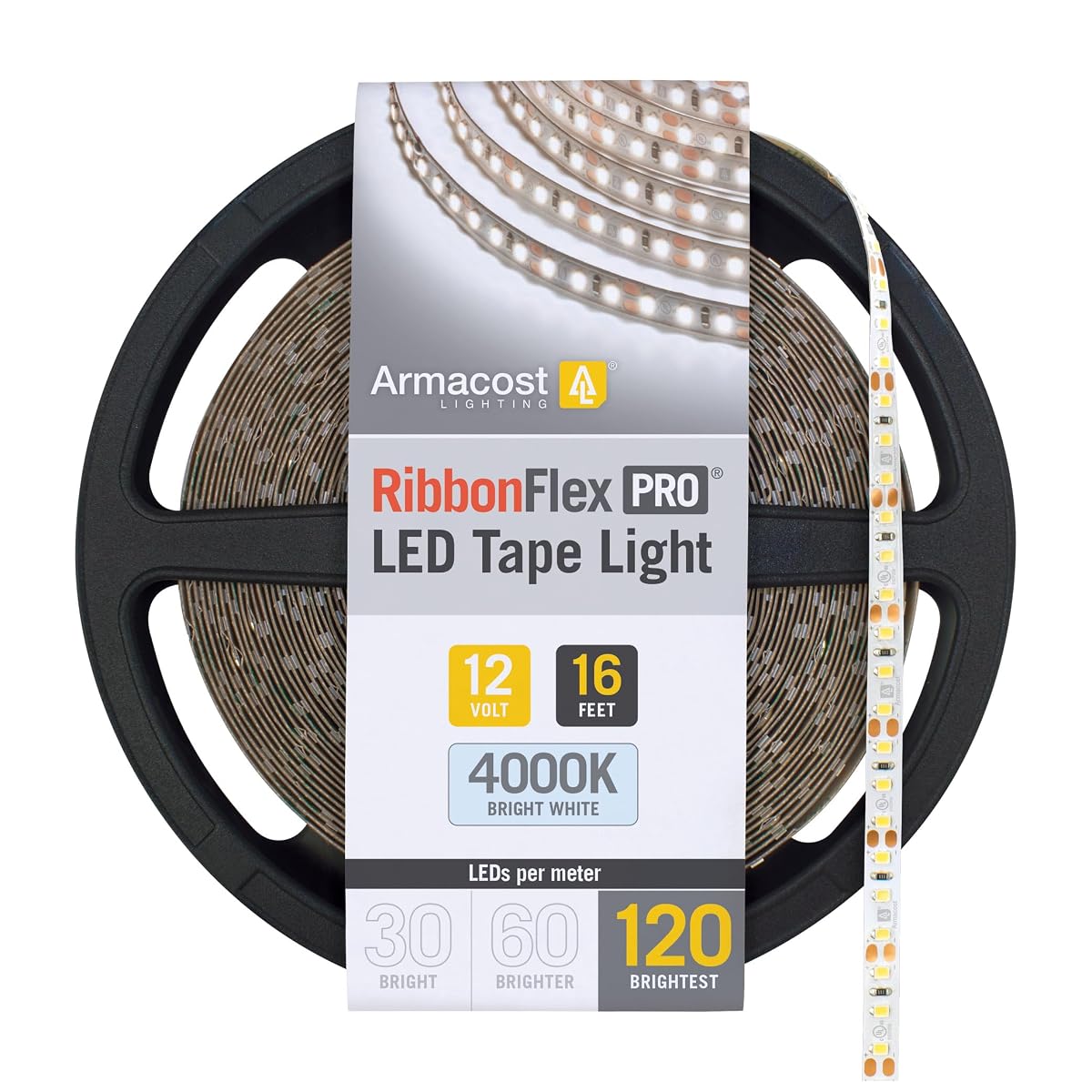 Armacost Lighting RibbonFlex Pro LED Tape Light 16.4 ft 120 LEDs/m Bright White
