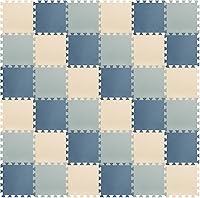 Vista 1 de Riakrum 100 azulejos de 12 x 12 pulgadas de espuma de rompecabezas con bordes de 0.4 pulgadas de grosor, azulejos de espuma EVA entrelazados