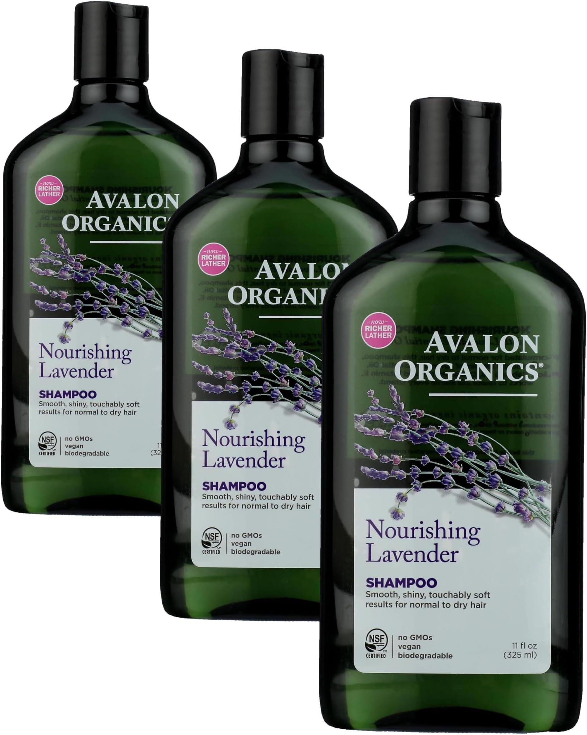 Botanicals, Shampoo, Lavender, 11 oz (Pack of 3)