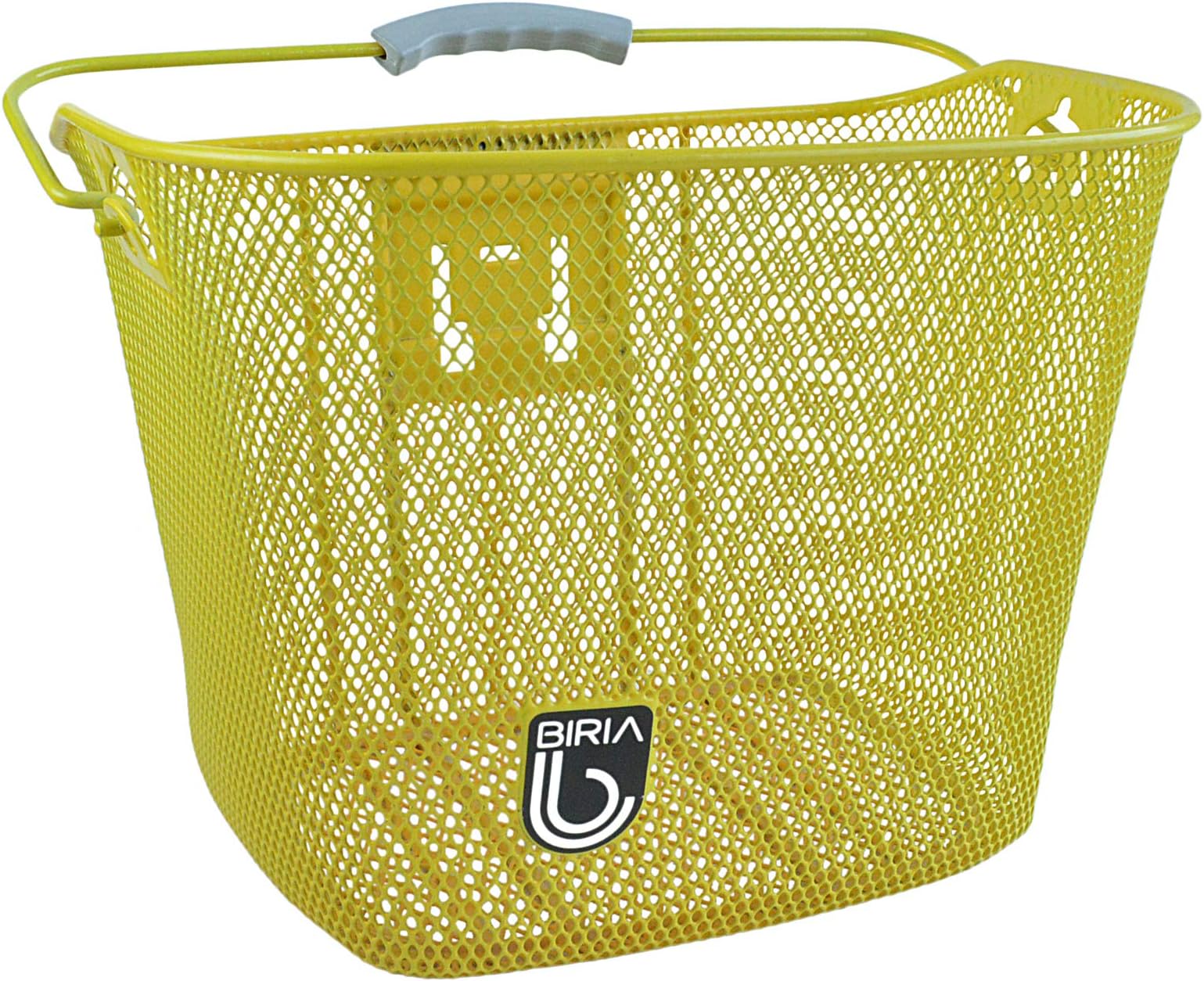 MTS Basket with Bracket Yellow/Orange, Front Quick Release Basket, Removable, Wire Mesh Bicycle Basket, New, Yellow/Orange
