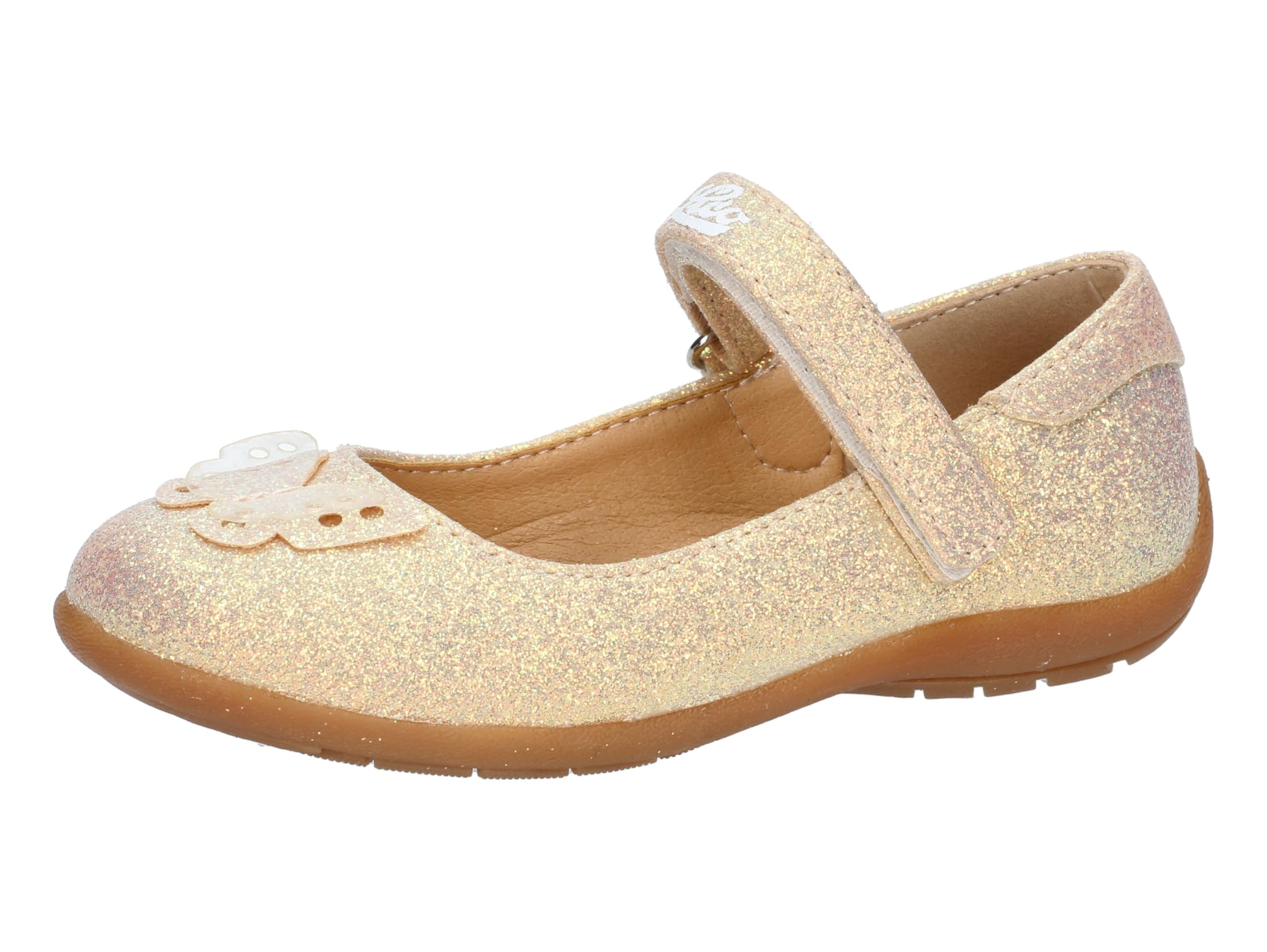Lico Boys Girls Nerina V Ballet Flats, Rose Gold, 28 EU