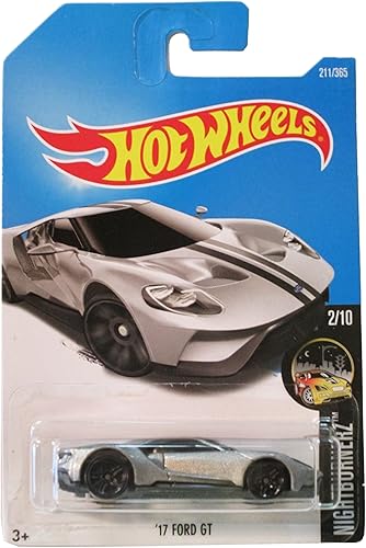 Hot Wheels 2017 Nightburnerz 17 Ford GT 211365 Plata
