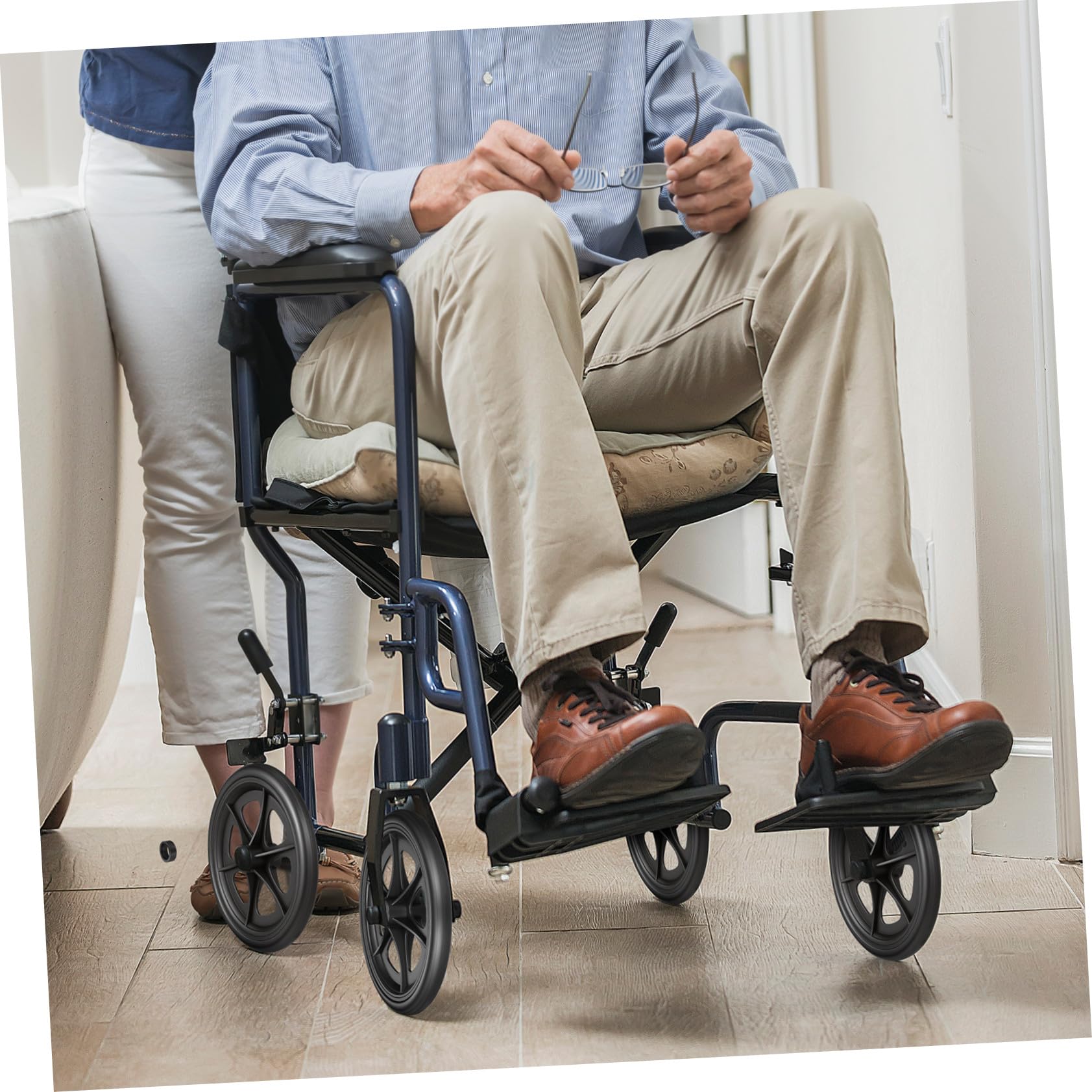 Anneome Ruedas Delanteras de Repuesto para Silla de Ruedas Material Abs y Acero, Carga Resistente y Rodadura Suave, Ideales para Uso Interior y Exterior